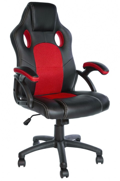 ..Fotel obrotowy do biurka CARRERA M ST RED PU Lugano