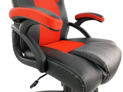 ..Fotel obrotowy do biurka CARRERA M ST RED PU Lugano