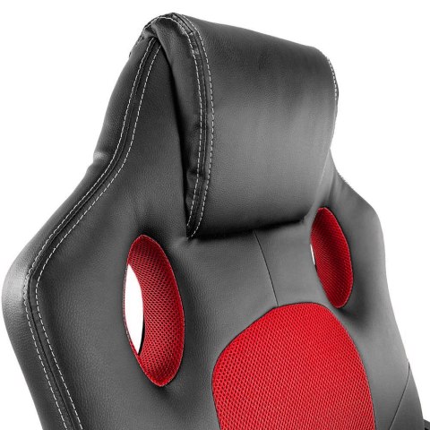..Fotel obrotowy do biurka CARRERA M ST RED PU Lugano