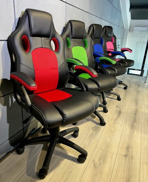 ..Fotel obrotowy do biurka CARRERA M ST RED PU Lugano