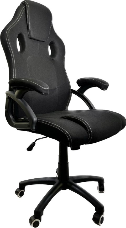 Fotel obrotowy do biurka CARRERA L BLACK FABRIC Lugano