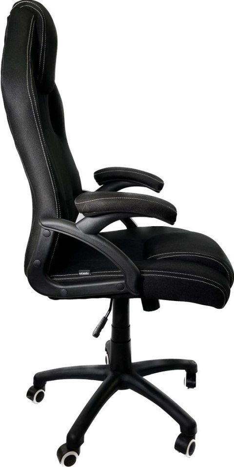 Fotel obrotowy do biurka CARRERA L BLACK FABRIC Lugano