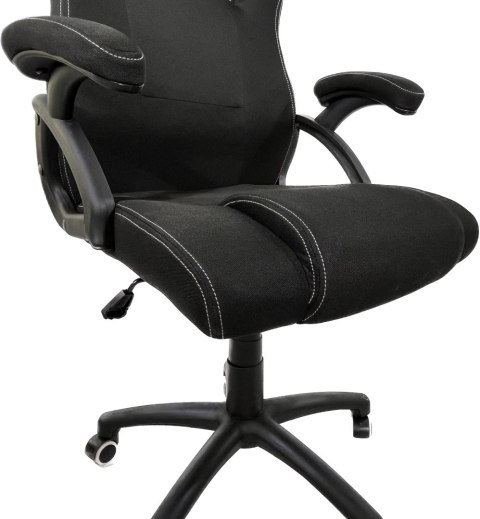 Fotel obrotowy do biurka CARRERA L BLACK FABRIC Lugano