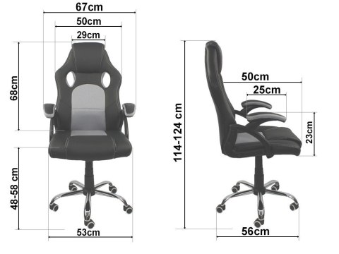 Fotel obrotowy do biurka CARRERA L STONE FABRIC Lugano