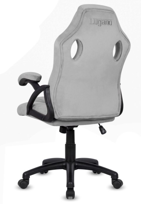 .Fotel obrotowy do biurka CARRERA M ALCANTARA GREY Lugano
