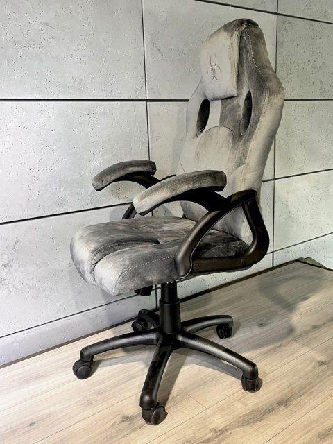 .Fotel obrotowy do biurka CARRERA M ALCANTARA GREY Lugano