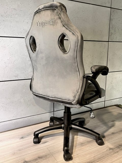 .Fotel obrotowy do biurka CARRERA M ALCANTARA GREY Lugano