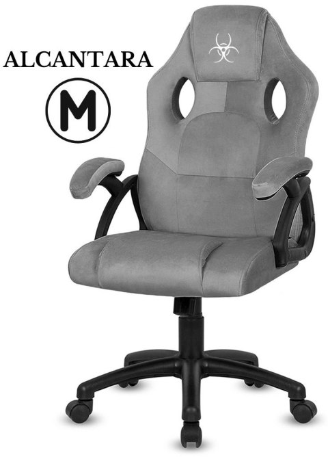 .Fotel obrotowy do biurka CARRERA M ALCANTARA GREY NEW Lugano