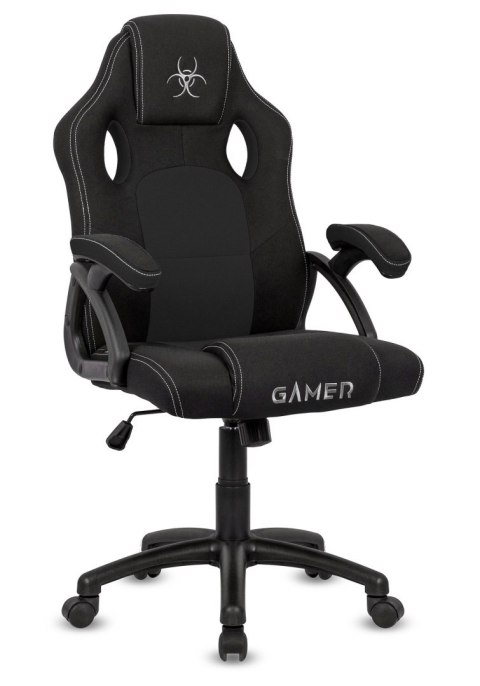 .Fotel obrotowy do biurka CARRERA M BLACK FABRIC Lugano