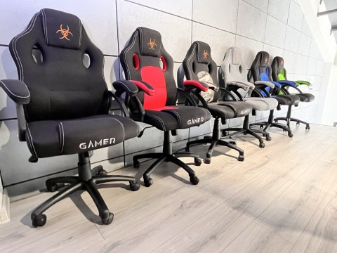 .Fotel obrotowy do biurka CARRERA M BLACK FABRIC Lugano