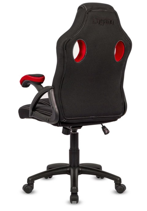.Fotel obrotowy do biurka CARRERA M ST RED FABRIC Lugano