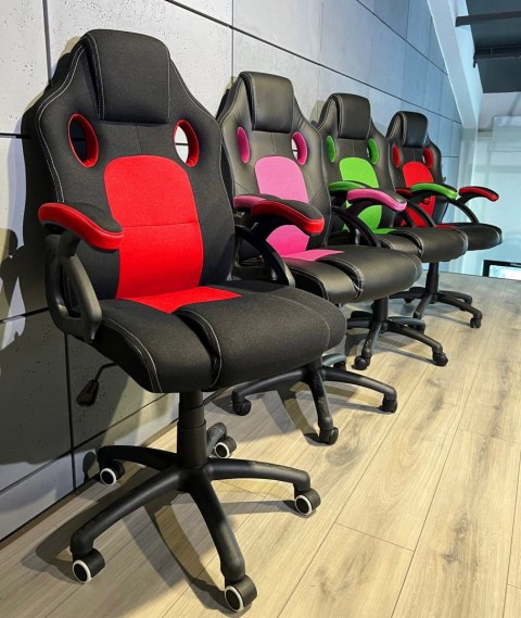 .Fotel obrotowy do biurka CARRERA M ST RED FABRIC Lugano