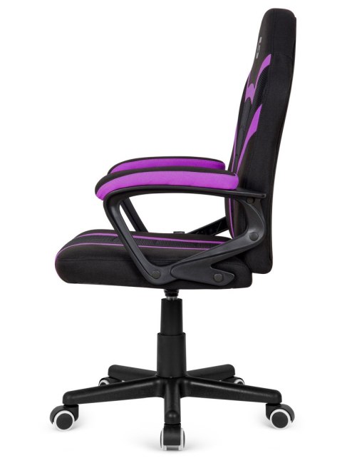 Fotel obrotowy do biurka MARIO BLACK PURPLE Fabric Lugano