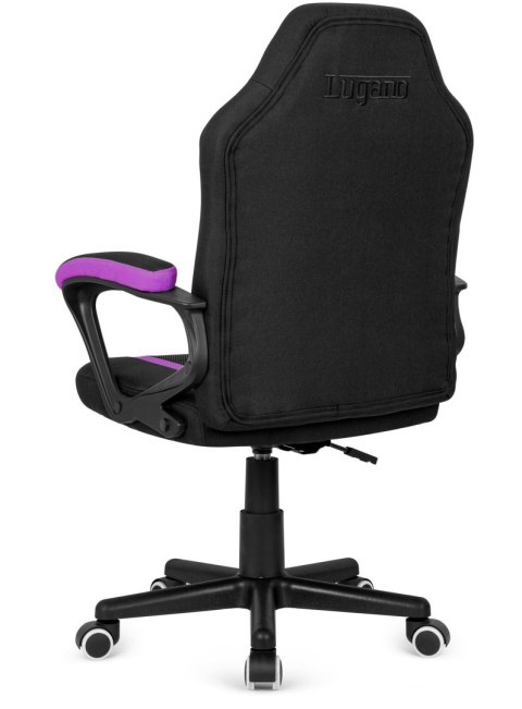 Fotel obrotowy do biurka MARIO BLACK PURPLE Fabric Lugano