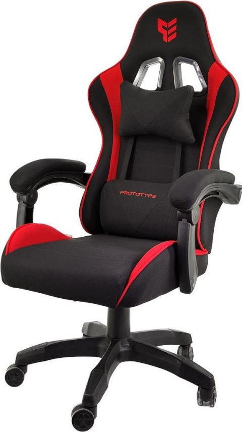 .Fotel obrotowy gamingowy HERO ENZO RED FABRIC Prototype