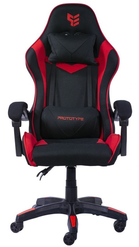 .Fotel obrotowy gamingowy HERO RED FABRIC Prototype