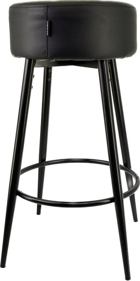 Krzesło barowe ASTI BLACK PU hoker BAR Lugano