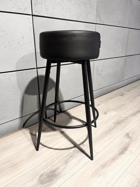 Krzesło barowe ASTI BLACK PU hoker BAR Lugano