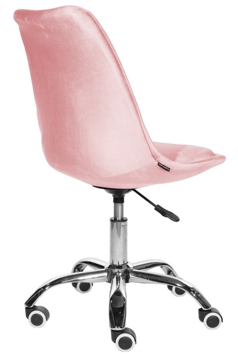 Krzesło obrotowe MONZA OFFICE Pink Velvet Lugano