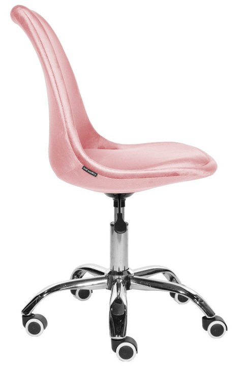 Krzesło obrotowe MONZA OFFICE Pink Velvet Lugano