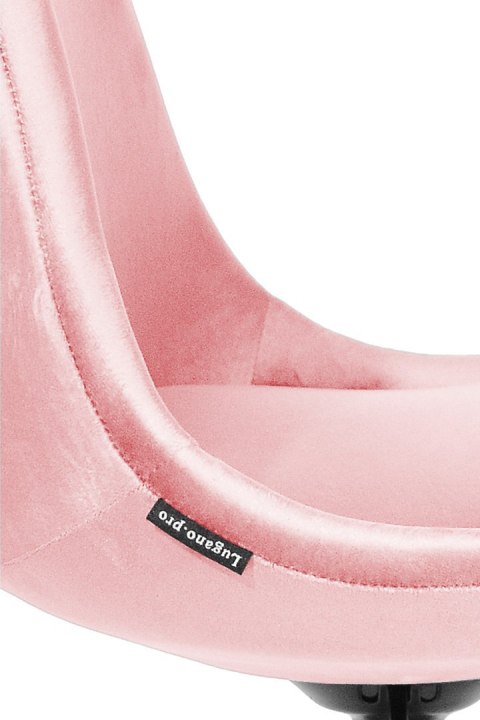 Krzesło obrotowe MONZA OFFICE Pink Velvet Lugano