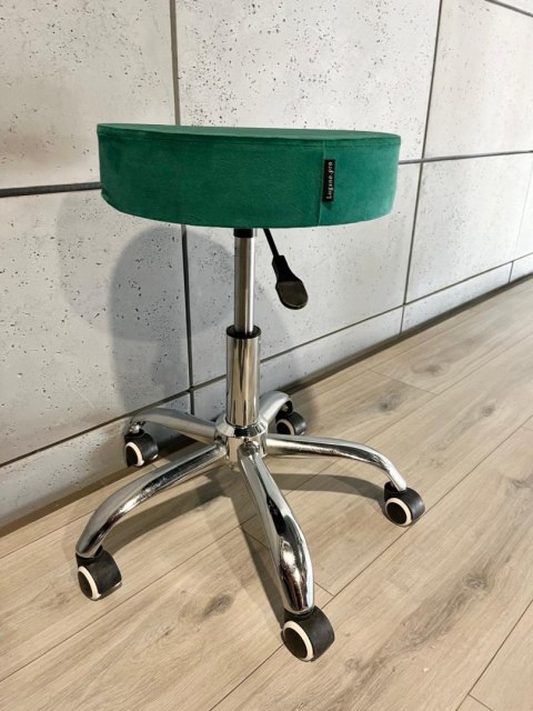 Krzesło obrotowe SIMPLE OFFICE GREEN VELVET Lugano Krzesło obrotowe SIMPLE OFFICE GREEN VELVET Lugano