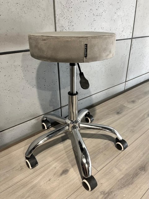 Krzesło obrotowe SIMPLE OFFICE GREY VELVET Lugano