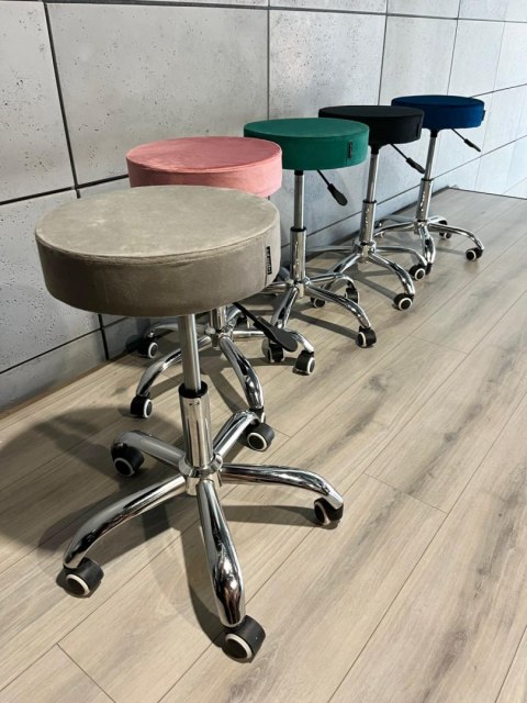 Krzesło obrotowe SIMPLE OFFICE GREY VELVET Lugano