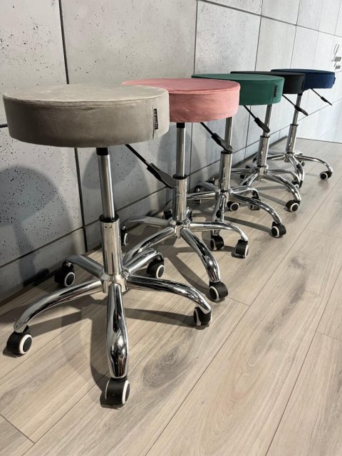 Krzesło obrotowe SIMPLE OFFICE GREY VELVET Lugano