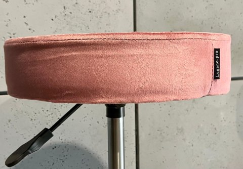 Krzesło obrotowe SIMPLE OFFICE PINK VELVET Lugano