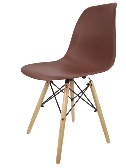 Krzesło skandynawskie IMPERIA BROWN Lugano