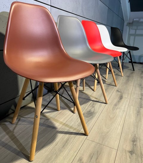 Krzesło skandynawskie IMPERIA BROWN Lugano