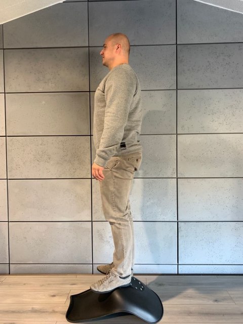 Krzesło skandynawskie MONZA BLACK Pro SMOKE Lugano