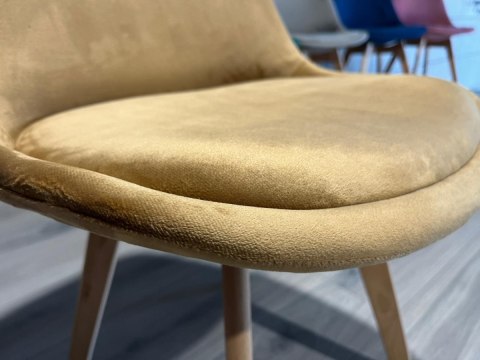 Krzesło skandynawskie MONZA GRANDE TRUFLE VELVET Lugano