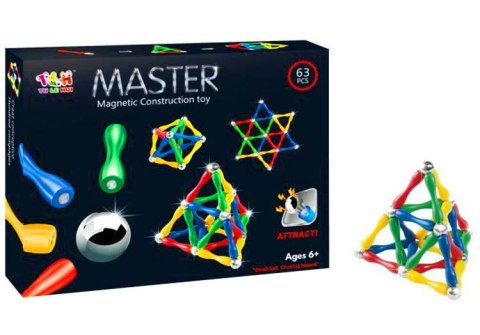 KLOCKI MAGNETYCZNE 63 ELEMENTY TRIFOX KLOCKI MAGNETYCZNE 63 ELEMENTY TRIFOX