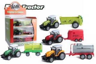 TRAKTOR METALOWY Z PRZYCZEPĄ TRIFOX