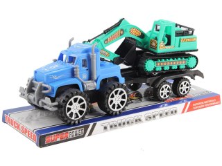 AUTO Z KOPARKĄ NA PRZYCZEPIE TRIFOX