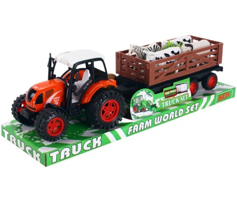 TRAKTOR Z PRZYCZEPĄ I ZWIERZĘTAMI TRIFOX TRAKTOR Z PRZYCZEPĄ I ZWIERZĘTAMI TRIFOX