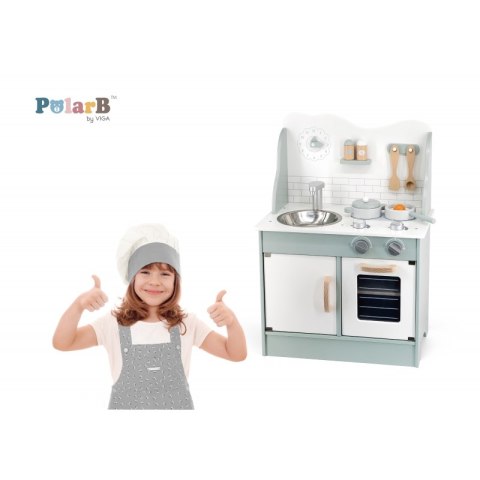 VIGA PolarB Drewniana Kuchnia z Akcesoriami Eco Green Viga Toys VIGA PolarB Drewniana Kuchnia z Akcesoriami Eco Green Viga Toys