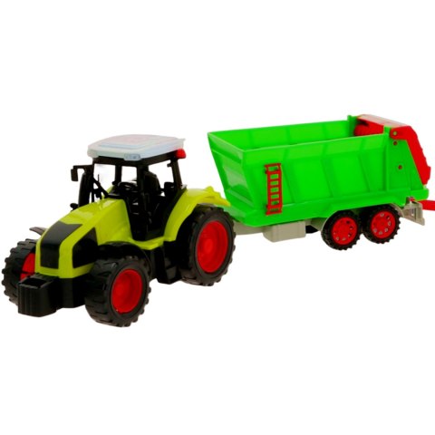 INTERAKTYWNY TRAKTOR CIĄGNIK PRZYCZEPA ROZRZUTNIK DROMADER