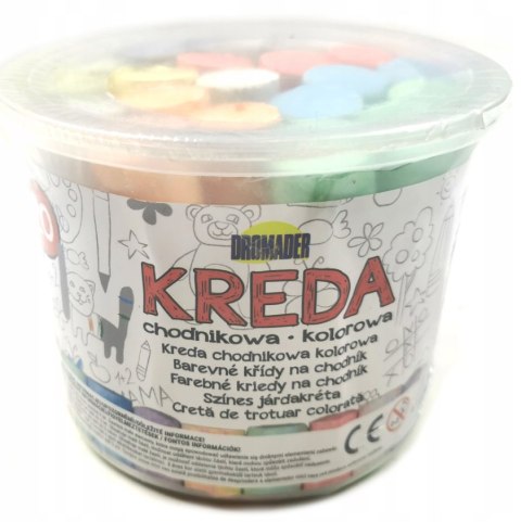 KREDA CHODNIKOWA SZKOLNA KOLOR BEZPYŁOWA GRUBA 20s DROMADER