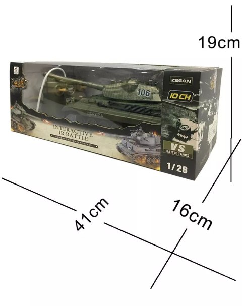 MEGA CZOŁG ZDALNIE STEROWANY T90 RC STRZELA DUŻY DROMADER