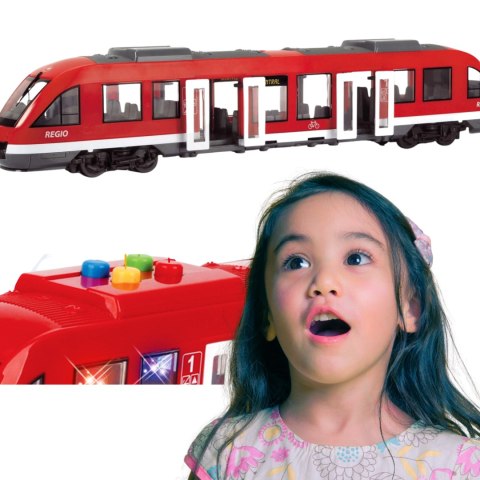 MEGA INTERAKTYWNY POCIĄG KOLEJKA LED MUZYKA JEŻDZI DROMADER