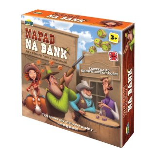 NAPAD NA BANK GRA PLANSZOWA KREATYWNA TOWARZYSKA DROMADER