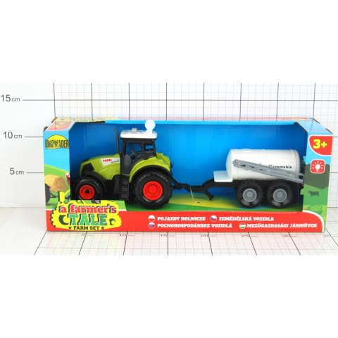 TRAKTOR Z PRZYCZEPĄ (DŹWIĘKI) W PUDEŁKU Marka niezdefiniowana TRAKTOR Z PRZYCZEPĄ (DŹWIĘKI) W PUDEŁKU Marka niezdefiniowana