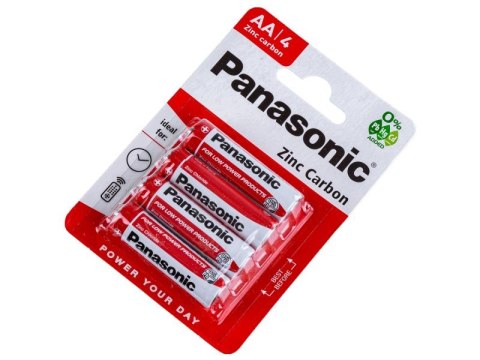 Bateria Cynkowo-węglowa Panasonic 1,5V R6 AA - Blister 4 Sztuki Panasonic Bateria Cynkowo-węglowa Panasonic 1,5V R6 AA - Blister 4 Sztuki Panasonic