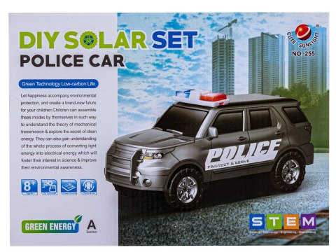 Zabawka Solarna Samochód - Auto Radiowóz Policja - zestaw do samodzielnego złożenia Zabawka Solarna Samochód - Auto Radiowóz Policja - zestaw do samodzielnego złożenia
