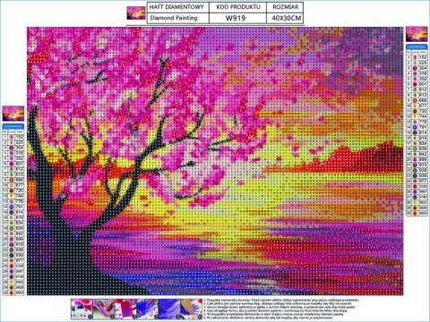 Haft Diamentowy, Obraz, Mozaika Diamentowa Diamond Painting, DRZEWO WIOSNĄ 40x30cm DK Haft Diamentowy, Obraz, Mozaika Diamentowa Diamond Painting, DRZEWO WIOSNĄ 40x30cm DK