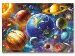 Haft Diamentowy, Obraz, Mozaika Diamentowa Diamond Painting, KOSMOS, UKŁAD SŁONECZNY 40x30cm DK