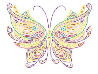 Haft Diamentowy, Obraz, Mozaika Diamentowa Diamond Painting, MOTYL 30x40cm DK